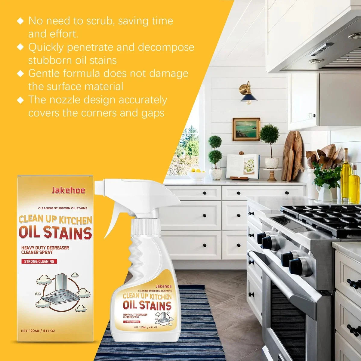 Cleaner Instant-Oil Stain Dissolver