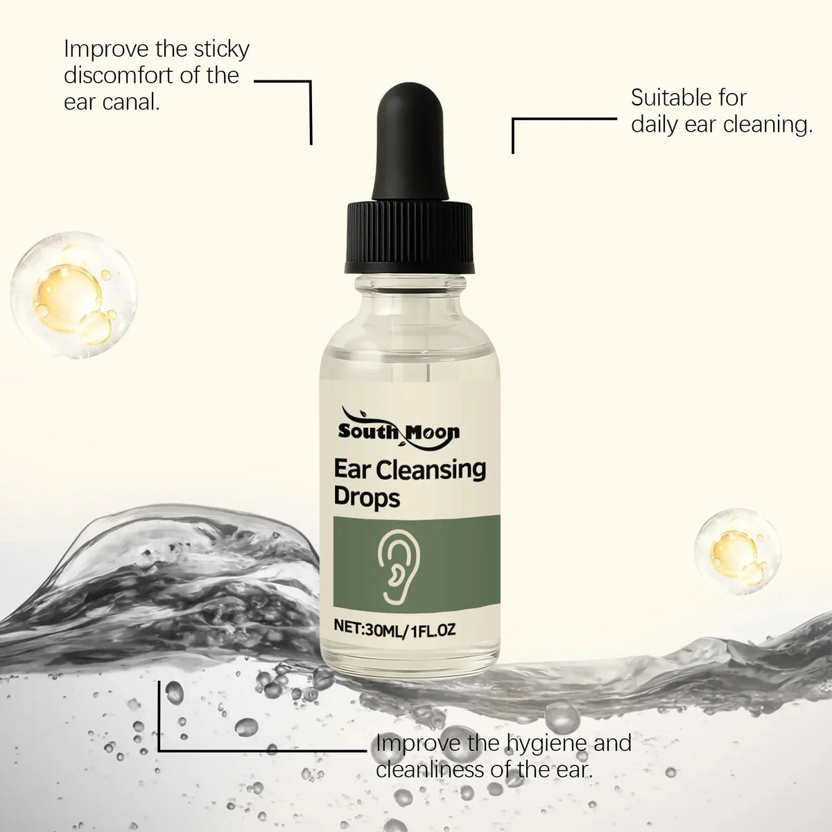 South Moon Ear Wax Clean Drops
