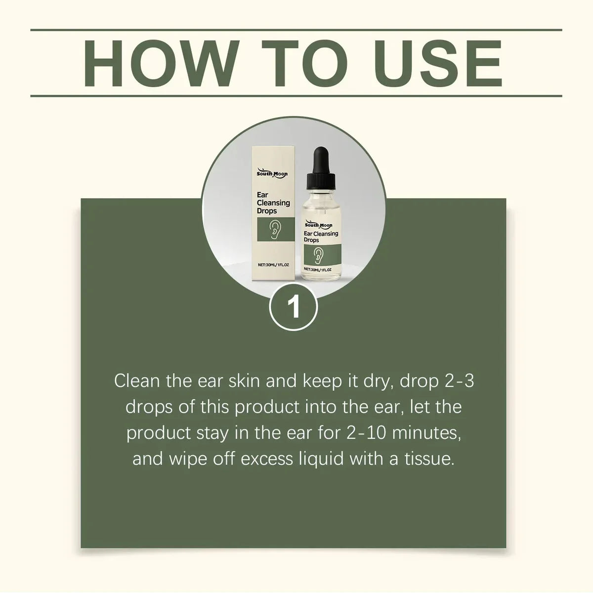 South Moon Ear Wax Clean Drops