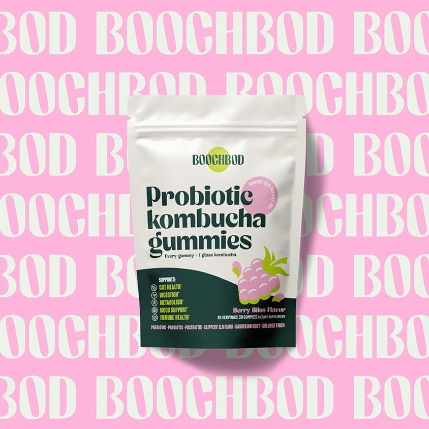Probiotic Kombucha Gummy - Gut Health Support with Pre, Pro & Postbiotics