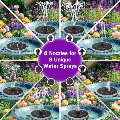 SolarGlow Pool Fountain Lightshow